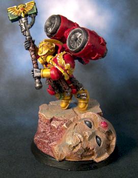 Flame Guardians Vanguard Space Marine by BJCMiniStudio