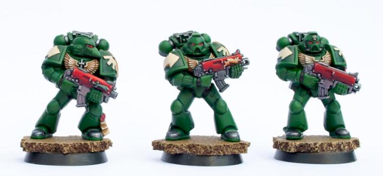 Dark Angels Space Marine Squad by Cliff1995