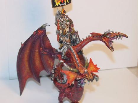 Undivided Chaos Lord on Dragon by Stephen