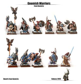 Dwarf - Gnomish Warriors of Karak Az by Kubasa