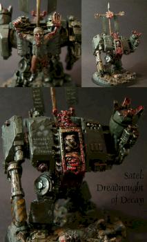 Satel: Chaos Dreadnought of Nurgle by Burzmali