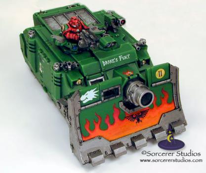 Warhammer 40K Salamanders Vindicator tank by Kelly Kim