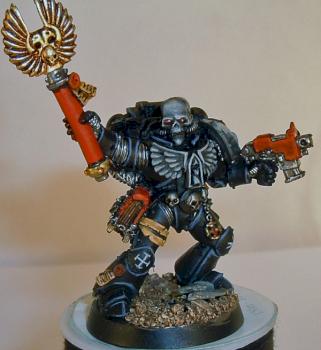 Black templars chaplain by Prockape1