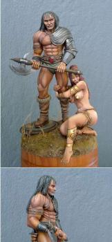 Conan and Red Sonja by Death Dealer