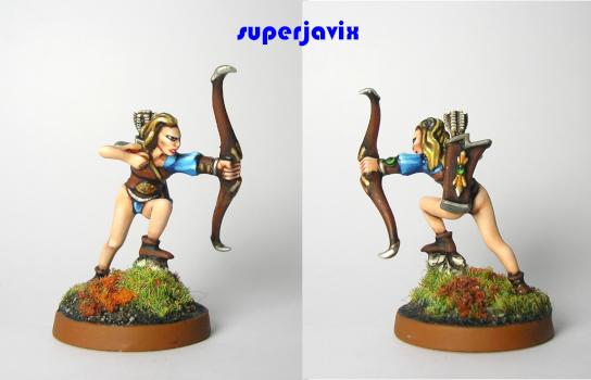 Female Elf (conversion and repaint) by superjavix