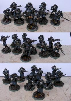 Imperial Guardsmen converted from FW renegade militia by Freddy Krueger H