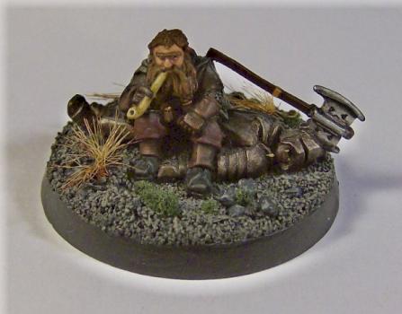 smoking gimli on dead uruk hai by wingnut