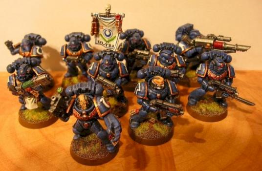 Ultramarine Tactical Squad by davidcutter