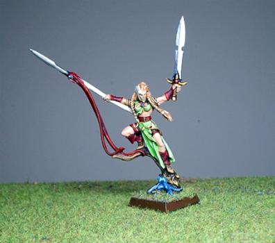 Wood Elf Wardancer Lord by Icon Miniatures