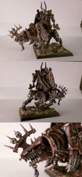 khorne chaos lord on juggernought by s813noma1