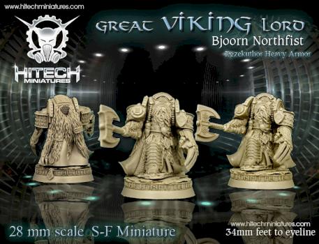 Great Viking Lord Bjoor Northfist by hitechminiatures