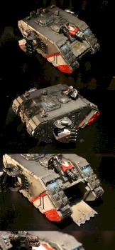 Grey Knights Land Raider Crusader by Johnnyhorse