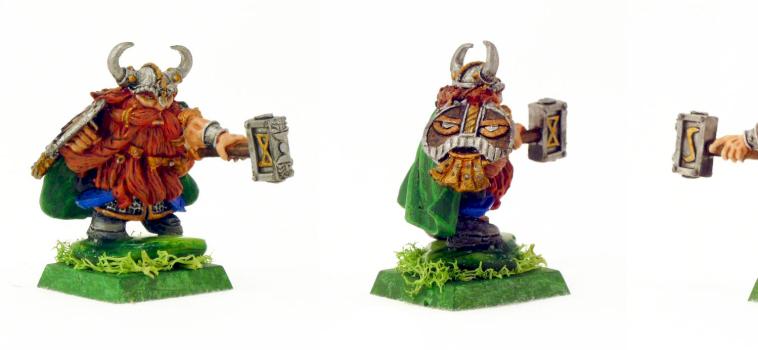 Dwarf Lord with Hammer & Shield by LePetitHibou