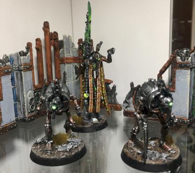 Necron Plasmancer & Cryptothralls (Indomitus) by EidolonAlpha