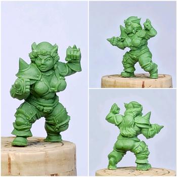 Female dwarf for fantasy football by chaos spawn