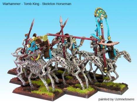 WFB - Tomb Kings - Skeleton Cavalry by uzmnetosere