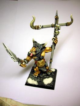 khorne minotaur standart bearer by Buyardboss