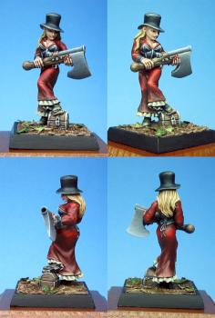 STE003 - Steampunk girl with top hat by Avicenna