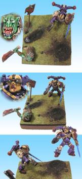 1/2 ork VS chaos marine (better pictures) by suisse