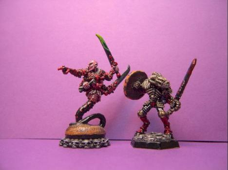 CHAOS SLANESHE DEMON WARRIOR AND CHAOS KNIGHT OF KHORNE by warcot