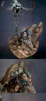 Tribal Orc diorama by Monstroys