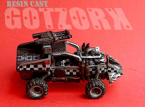 Warbuggy Orc Gotzork resincast by Gotzork