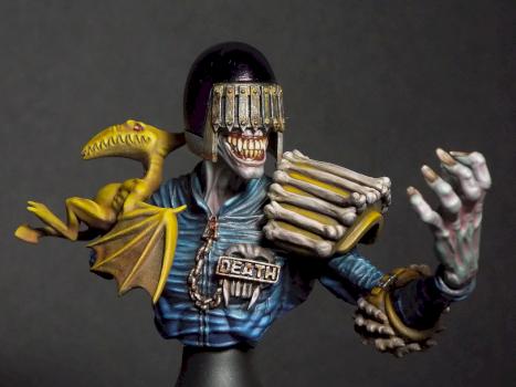 Judge Death 1/10th scale bust by 'Dark World Creations' by Brush Licker