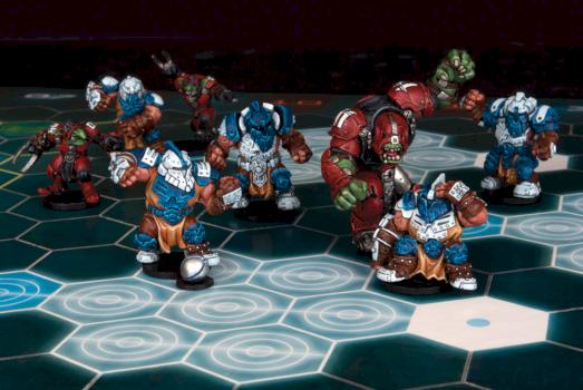 DreadBall Midgard Delvers versus Greenmoon Smackers by Curis