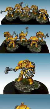 Imperial Fists Terminator Assault squad by Lan Studio