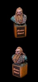 Dwarf bust. Scale 1/9. Sculpted by Pascual Sales Herrera (2015) by bapfometh