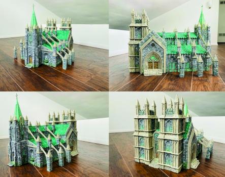 Custom built foam carved cathedral terrain by sappet102