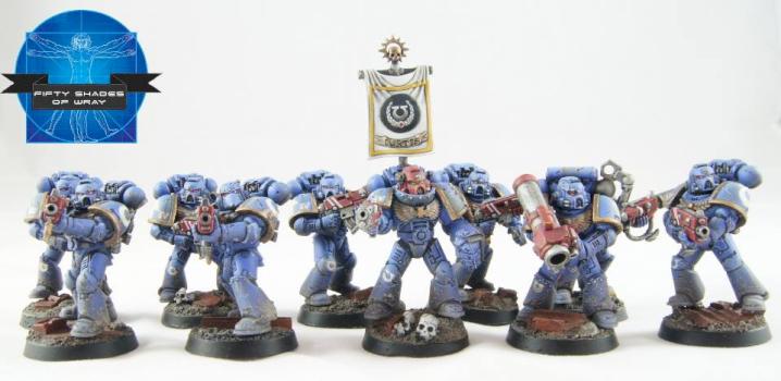 Ultramarine tactical squad 1 by PaintMyBits