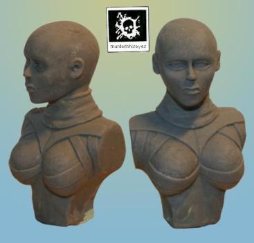 female bust - some kinda s-m influenced by murderinhiseyes