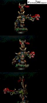 Ork Warboss with Attack Squig by Fantasy Weapon