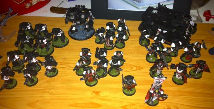 Black Templar army so far by Kevv6