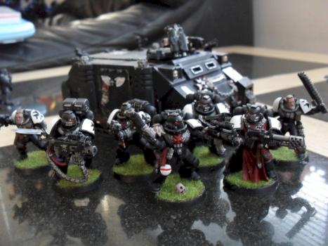 black templar crusade squad and transport by Kevv6