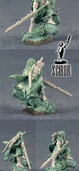 WARHAMMER Wood Elf Lord conversion by Scibor