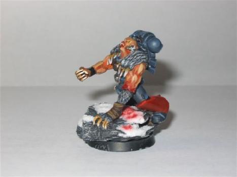 my 1st Space Marine Wulfen by PetitChaton