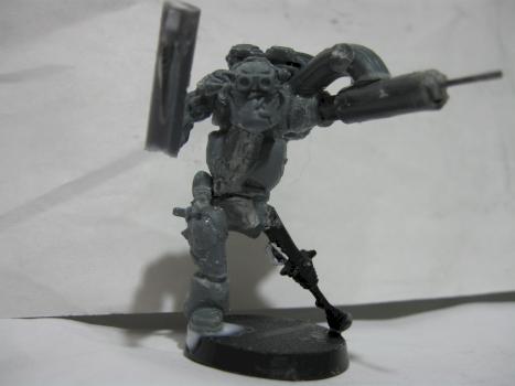 scratchbuilt, unpainted cybork painboy by glomscient