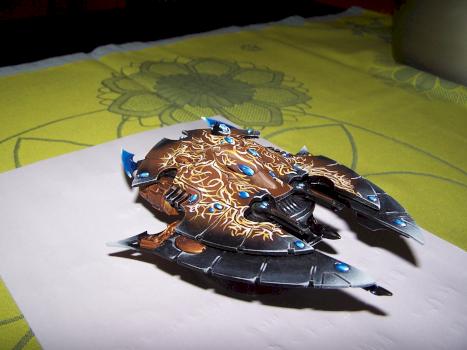 Altanasar Craftworld Falcon. by krommeldar