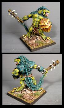 Reaper Lizzard man tyrant by bluemoonminiatures