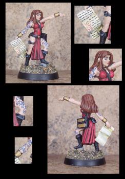 Reaper female casting spell by bluemoonminiatures