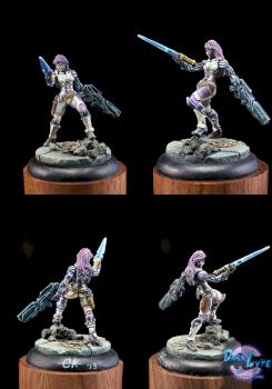 Infinity ALEPH Myrmidon Officer by Darklyte Productions