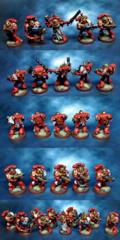 Blood Angels (converted from Dark Vengeance set) by red gobbo