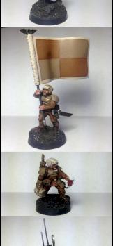 Cadian Imperial Guard Command Squad by Guardsman