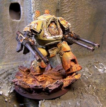 Dreadnought Relic Contemptor (Imperial Fists) by philydorf