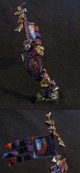 Karag Dum Dwarf Warrior Standard Bearer by HodRod