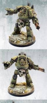 Nurgle Death Guard Chaos Space Marine Contemptor Dreadnought. by itshammertime!