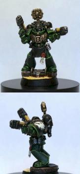 Salamander Space Marine Vet. Sgt. by jahminis