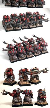 CHAOS DWARF INFERNAL GUARD WITH FIREGLAIVES by Toadpainter